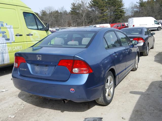 2HGFA16887H504149 - 2007 HONDA CIVIC EX BLUE photo 4