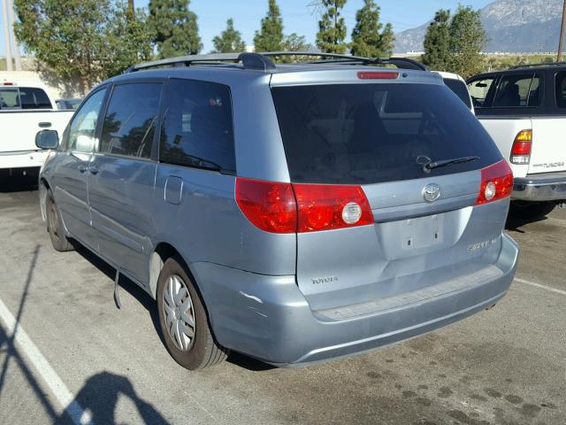 5TDZA23C06S399889 - 2006 TOYOTA SIENNA CE BLUE photo 3