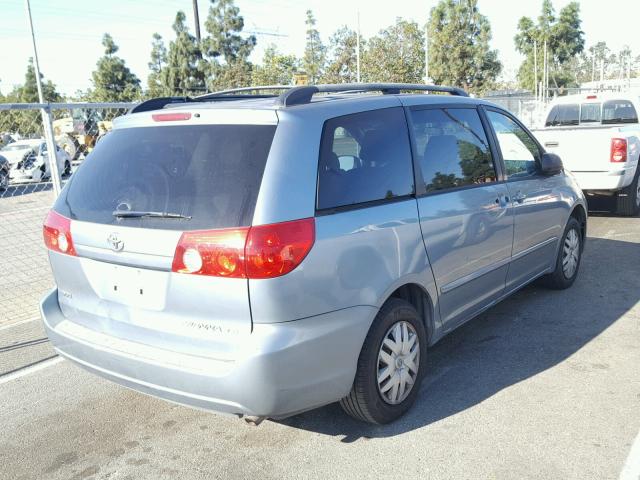 5TDZA23C06S399889 - 2006 TOYOTA SIENNA CE BLUE photo 4