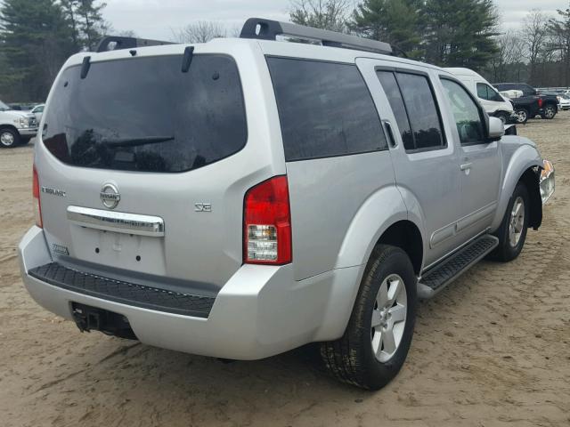 5N1AR18B98C646214 - 2008 NISSAN PATHFINDER GRAY photo 4