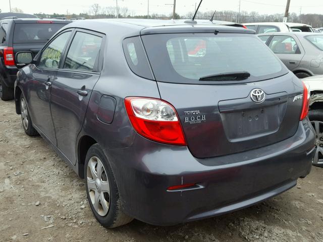 2T1KU40EX9C033901 - 2009 TOYOTA COROLLA MA GRAY photo 3