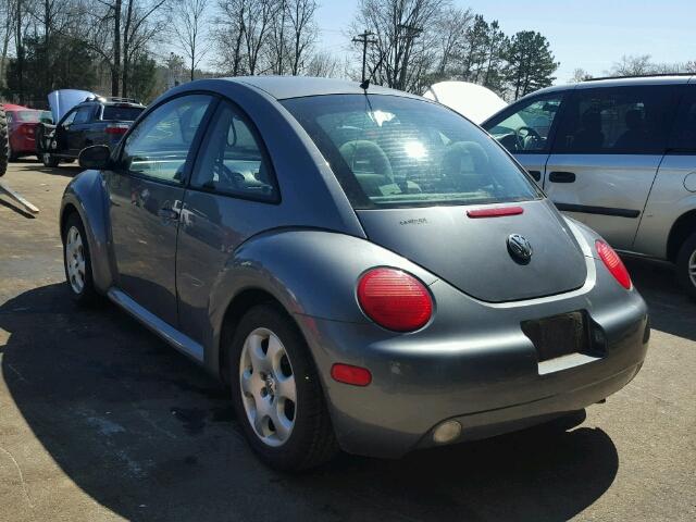 3VWCB21C52M415761 - 2002 VOLKSWAGEN NEW BEETLE 灰色 照片 3