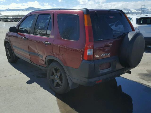 JHLRD78472C018883 - 2002 HONDA CR-V LX RED photo 3