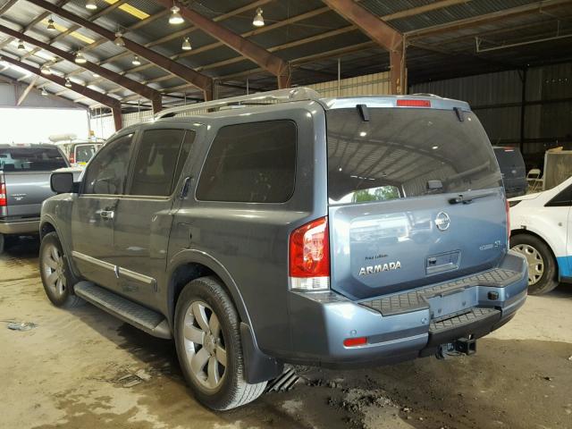 5N1BA0NDXCN610606 - 2012 NISSAN ARMADA SV BLUE photo 3