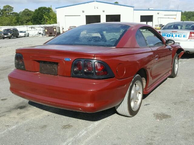 1FAFP4044WF185519 - 1998 FORD MUSTANG RED photo 4