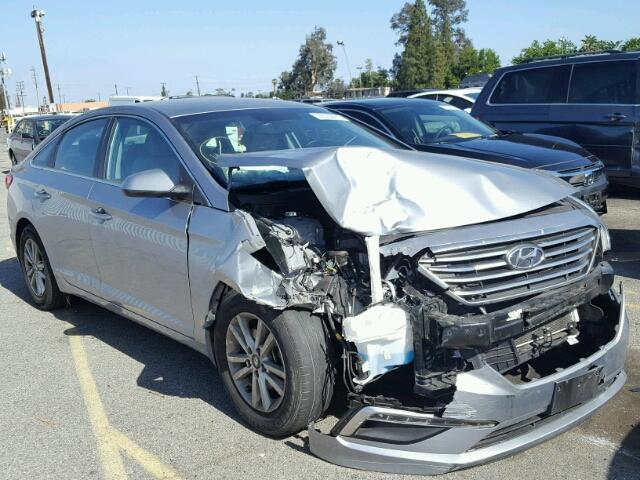 5NPE24AF9FH184196 - 2015 HYUNDAI SONATA SE SILVER photo 1