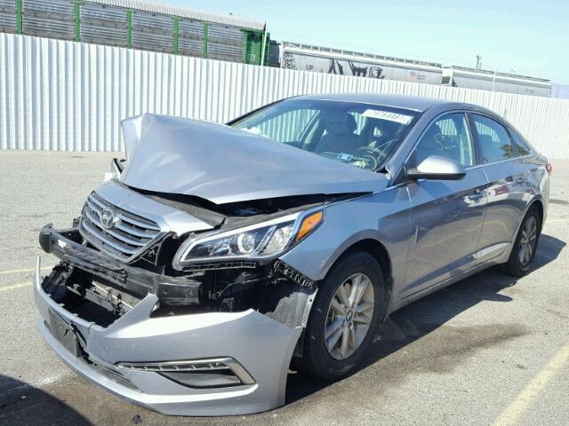 5NPE24AF9FH184196 - 2015 HYUNDAI SONATA SE SILVER photo 2