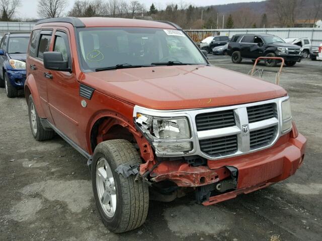 1D8GU28KX7W731130 - 2007 DODGE NITRO SXT ORANGE photo 1