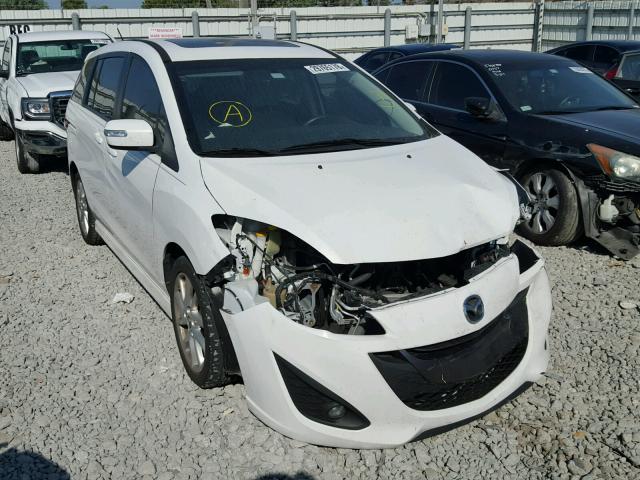 JM1CW2CL6D0162203 - 2013 MAZDA 5 WHITE photo 1