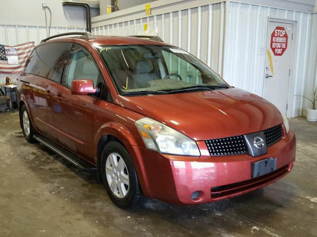 5N1BV28U94N328728 - 2004 NISSAN QUEST S ORANGE photo 1