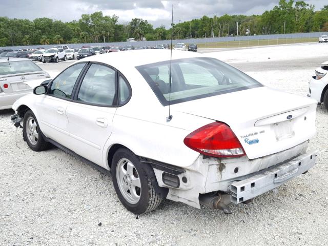 1FAHP53U55A265627 - 2005 FORD TAURUS SE WHITE photo 3