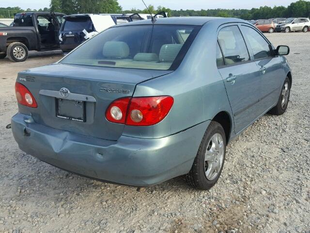 1NXBR32E76Z764594 - 2006 TOYOTA COROLLA CE BLUE photo 4