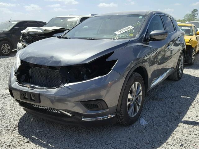 5N1AZ2MG5GN148814 - 2016 NISSAN MURANO S GRAY photo 2