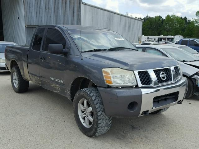 1N6BA06B86N542731 - 2006 NISSAN TITAN XE GRAY photo 1