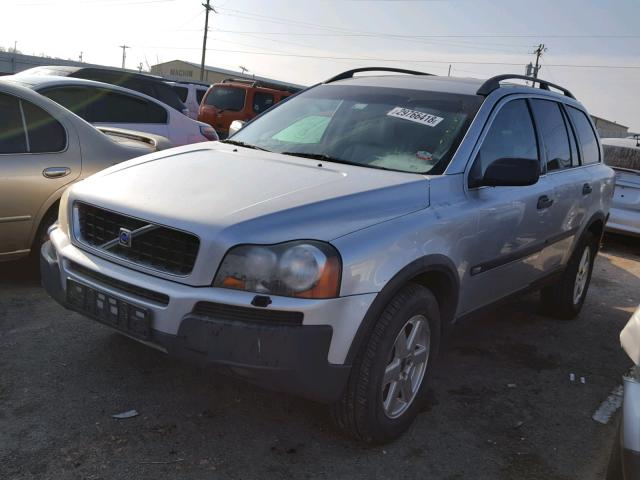 YV1CN59H141078141 - 2004 VOLVO XC90 SILVER photo 2