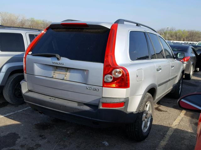 YV1CN59H141078141 - 2004 VOLVO XC90 SILVER photo 4
