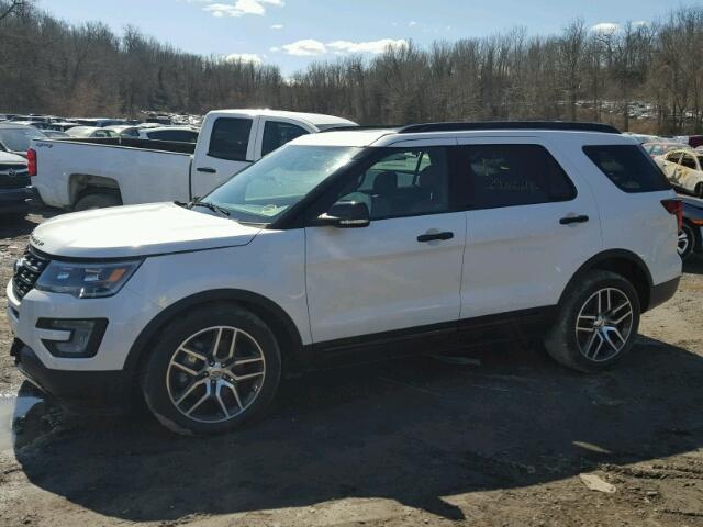 1FM5K8GT5HGB89001 - 2017 FORD EXPLORER S WHITE photo 2