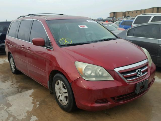 5FNRL387X5B097654 - 2005 HONDA ODYSSEY EX BURGUNDY photo 1