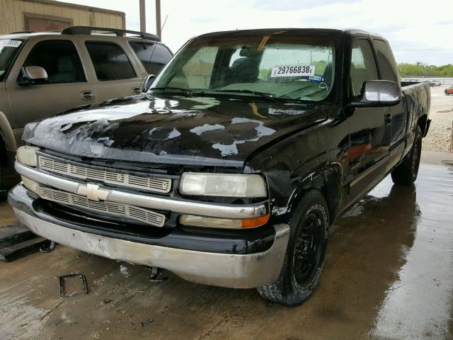 2GCEC19T7X1168815 - 1999 CHEVROLET SILVERADO BLACK photo 2