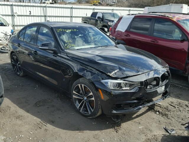 WBA8E1C50JA159403 - 2018 BMW 330E أسود صورة 1