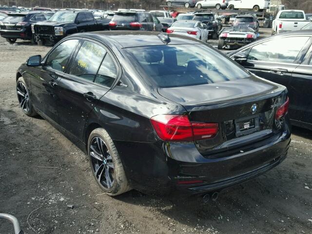 WBA8E1C50JA159403 - 2018 BMW 330E أسود صورة 3