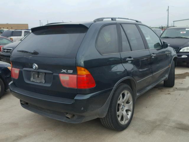 WBAFA53541LM71965 - 2001 BMW X5 3.0I GREEN photo 4