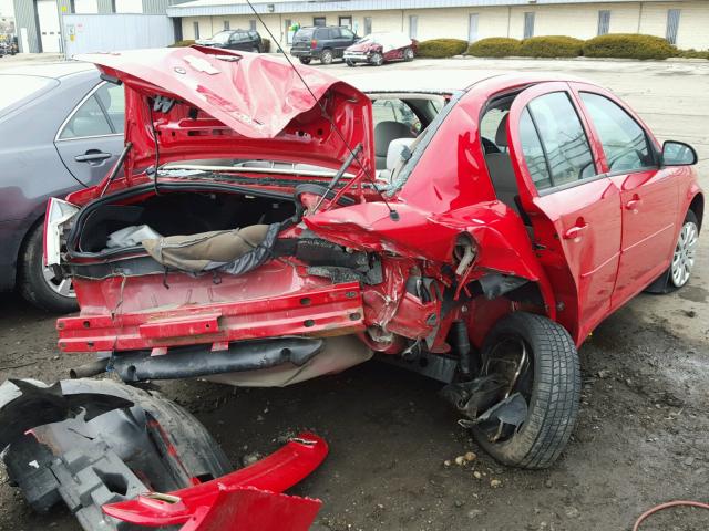 1G1AD5F58A7213711 - 2010 CHEVROLET COBALT 1LT RED photo 4