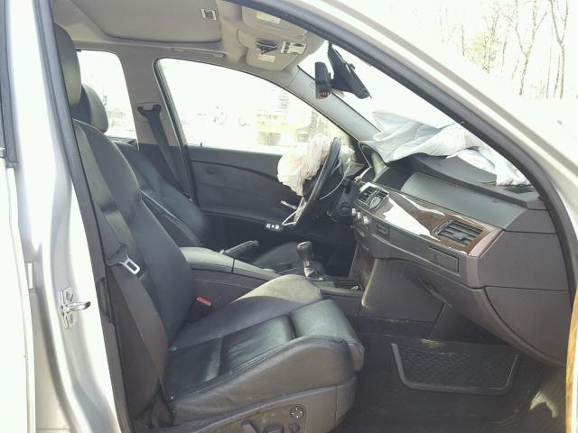WBANB53566CN93145 - 2006 BMW 550 I SILVER photo 5