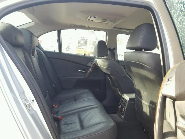 WBANB53566CN93145 - 2006 BMW 550 I SILVER photo 6