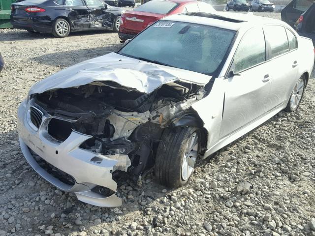 WBANB53566CN93145 - 2006 BMW 550 I SILVER photo 9