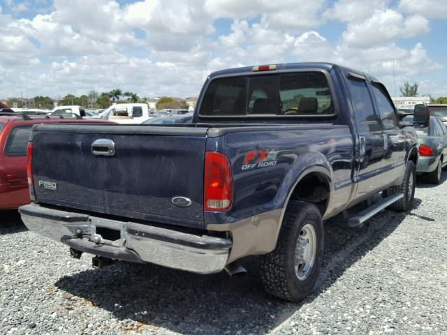 1FTNW21P24ED72072 - 2004 FORD F250 SUPER BLUE photo 4