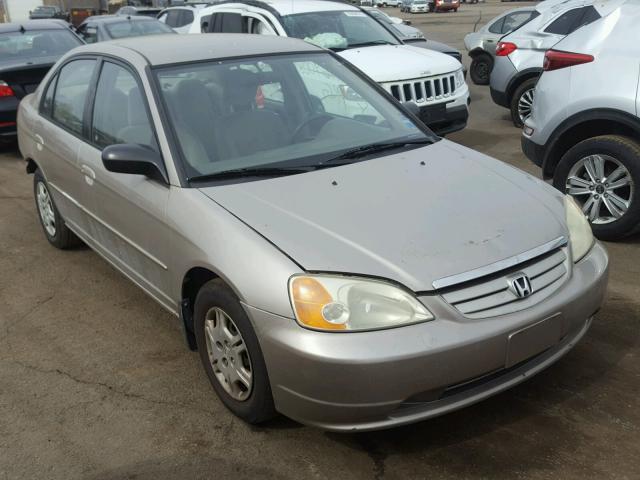 2HGES16502H508980 - 2002 HONDA CIVIC LX TAN photo 1