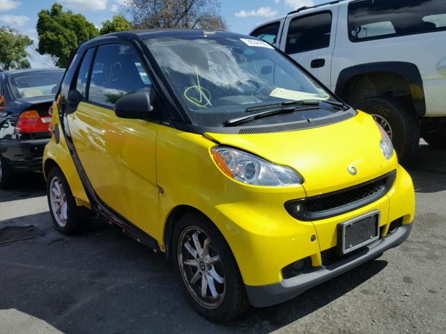 WMEEK31X79K232739 - 2009 SMART FORTWO PAS 黄色 照片 1