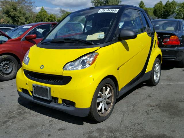 WMEEK31X79K232739 - 2009 SMART FORTWO PAS 黄色 照片 2