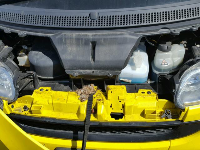 WMEEK31X79K232739 - 2009 SMART FORTWO PAS 黄色 照片 7