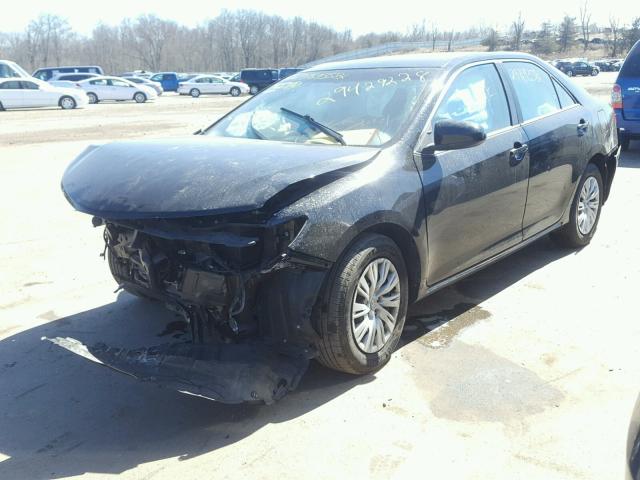 4T4BF1FK7DR298911 - 2013 TOYOTA CAMRY L BLACK photo 2