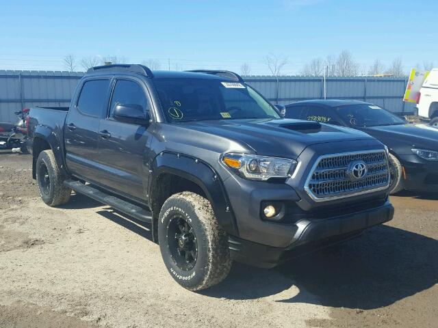 3TMCZ5AN2HM106615 - 2017 TOYOTA TACOMA DOU GRAY photo 1