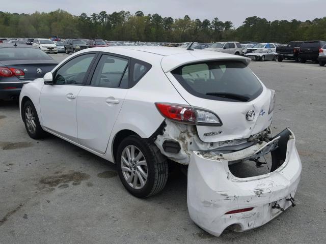 JM1BL1L70D1715536 - 2013 MAZDA 3 I WHITE photo 3