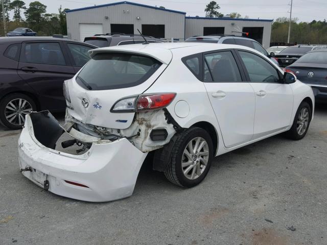 JM1BL1L70D1715536 - 2013 MAZDA 3 I WHITE photo 4