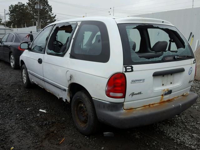 2P4FP25B0XR418677 - 1999 PLYMOUTH VOYAGER WHITE photo 3