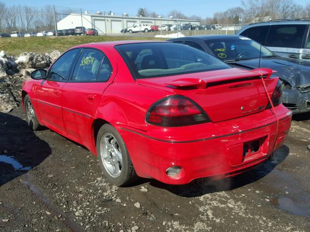 1G2NW52EX3C179309 - 2003 PONTIAC GRAND AM G RED photo 3