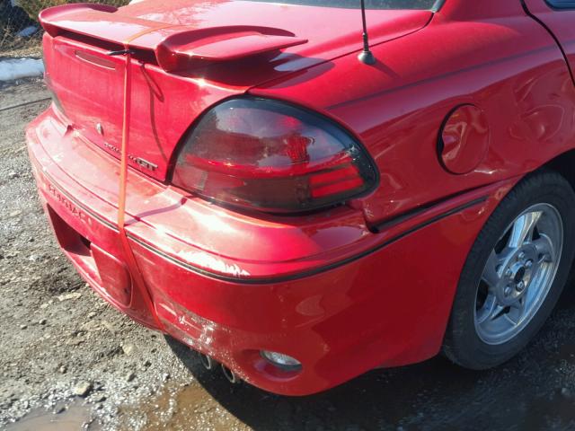 1G2NW52EX3C179309 - 2003 PONTIAC GRAND AM G RED photo 9