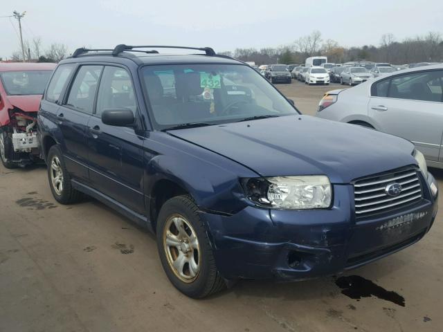 JF1SG63616G722204 - 2006 SUBARU FORESTER 2 BLUE photo 1