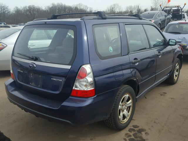 JF1SG63616G722204 - 2006 SUBARU FORESTER 2 BLUE photo 4