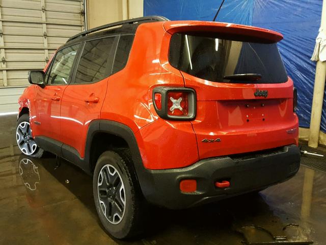 ZACCJBCT8GPD92502 - 2016 JEEP RENEGADE T RED photo 3