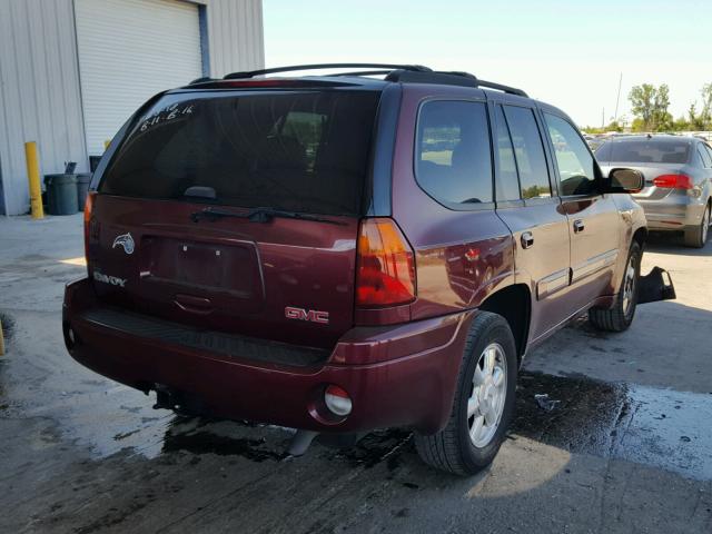 1GKDS13S042304751 - 2004 GMC ENVOY RED photo 4