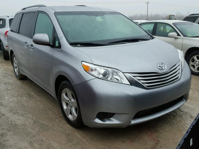 5TDKZ3DC8HS835809 - 2017 TOYOTA SIENNA LE GRAY photo 1