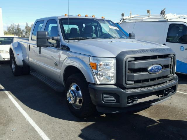 1FT8W3CT0BEC35853 - 2011 FORD F350 SUPER SILVER photo 1