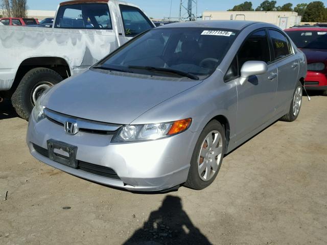 1HGFA16566L125500 - 2006 HONDA CIVIC LX GRAY photo 2