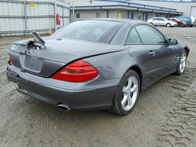 WDBSK76F95F106392 - 2005 MERCEDES-BENZ SL 600 GRAY photo 4